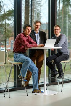 Kivijalka-voittajatiimi: Ville Valtavirta, Jaakko Leppänen, Antti Rintala.