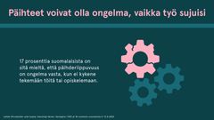 Päihteet voivat olla ongelma, vaikka esimerkiksi työ sujuisi.