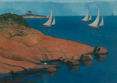 Venny Soldan-Brofeldt (1863–1945): Skärgårdslandskap, 1900. Finlands Nationalgalleri / Konstmuseet Ateneum.