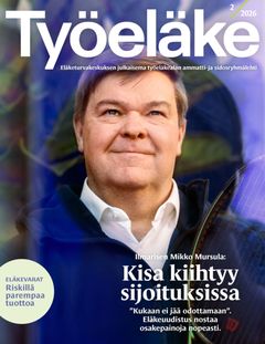 Kesäkuun Työeläke-lehden kannessa Mikko Mursula.