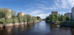 Oulun Toivoniemi kohti Alakanavan siltaa.