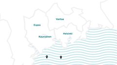 purkupaikkojen sijainti kartalla