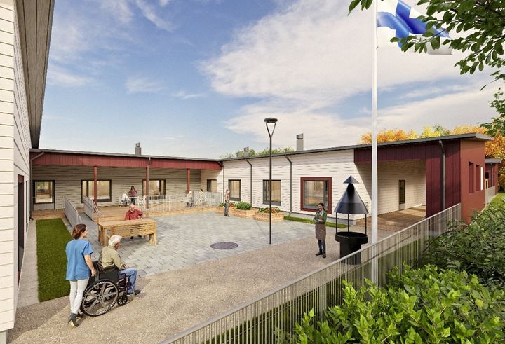 Havainnekuva Kuopion Attendo-kodista.