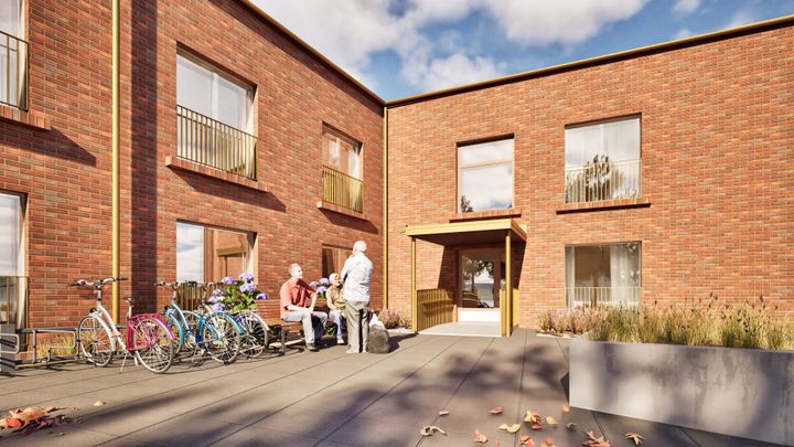 Havainnekuva uudesta Vartiokylän Attendo-kodista.