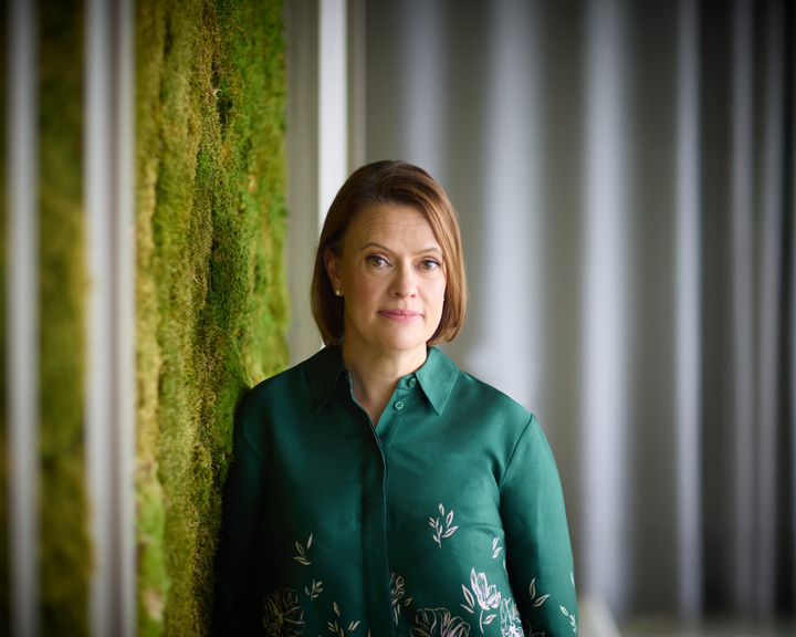 Kuvassa Virpi Holmqvist