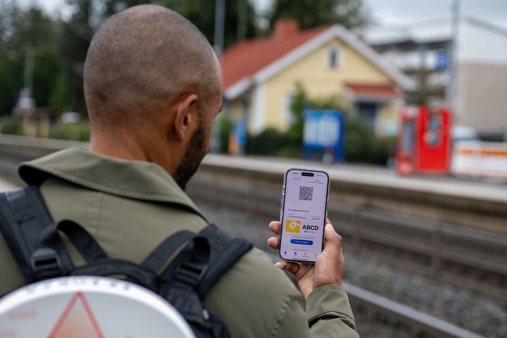 HSL-sovellukseen ostettu lippu.