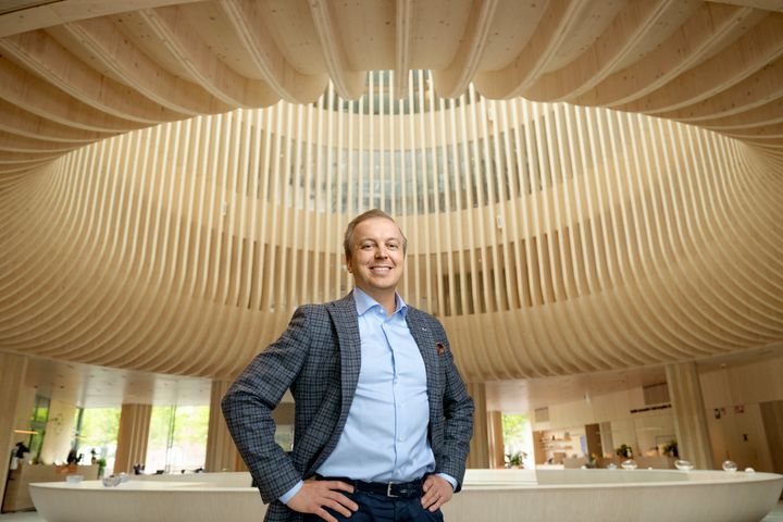 Stora Enson yhtiön Wood Products -liiketoiminnan kehityspäällikkö Antto Kauhanen.