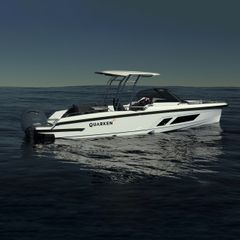 The Quarken fleet offers uncompromised quality to an attractive price tag. At the boot Düsseldorf, visitors will have the opportunity to discover a brand-new model for the very first time: the world premiere of the new Quarken 27 T-top powered by twin Yamaha 150 hp engines.