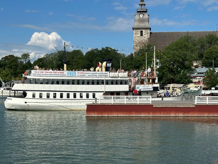 Höyrylaiva Ukkopekka Naantalin vierassatamassa
