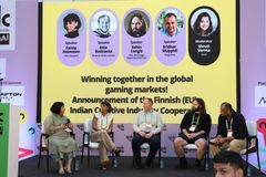 Paneelikeskustelu Winning Together in the Global Gaming Markets! Finnish–Indian Creative Industry Cooperation.