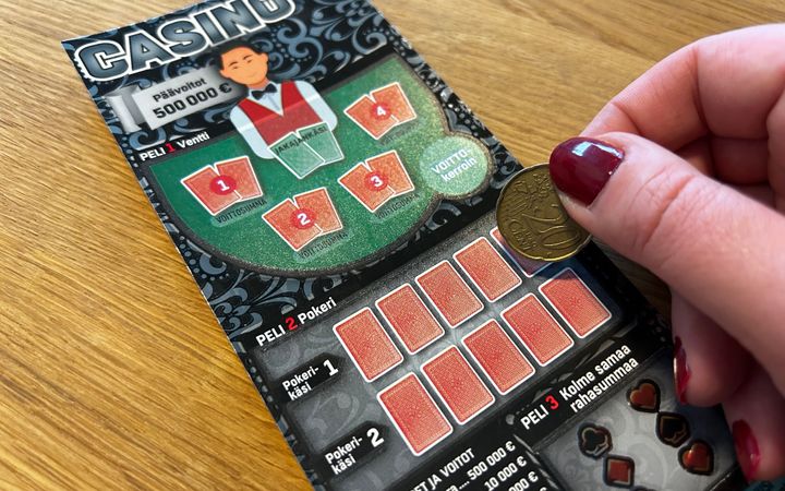 Kuvituskuva 10 euron Casino-arvasta.