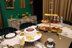 Tällaiset tarjoilut odottivat voittajaa.