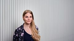 Terveystieteiden maisteri Krista Hylkilä väittelee Oulun yliopistossa perjantaina 29. elokuuta. Kuva: Mikko Törmänen.