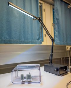 Demoasetelma näkyvällä valolla tapahtuvaan tietoliikenteeseen