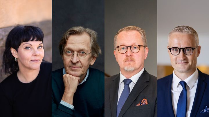 Noora Kotilainen, Martti Koskenniemi, Teemu Tallberg ja Jarno Limnell.