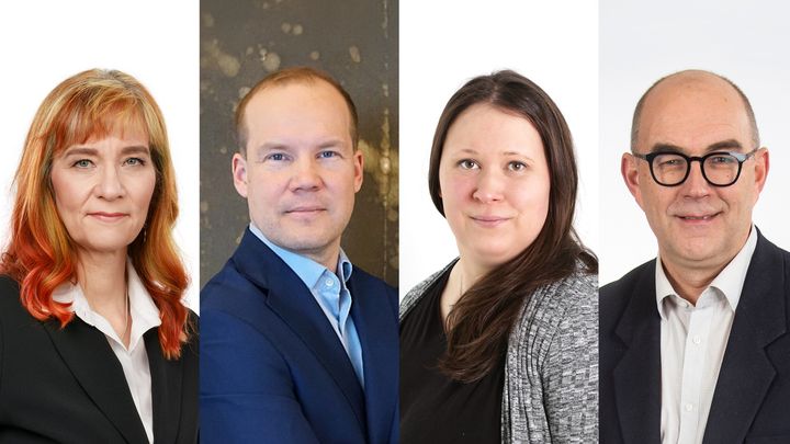 Anne Tolvanen, Sami Oksa, Satu Kumpula ja Mikko Tiirola.