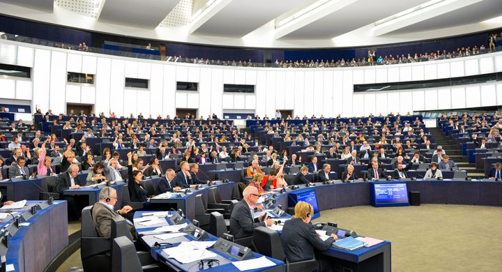 Mepit Euroopan parlamentin täysistunnossa Strasbourgissa © European Union 2018 - Source : EP