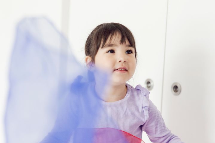 A child playing.