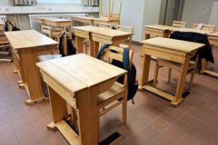 Pulpetteja luokassa.