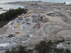 Ilmakuva palvelukorttelin alueesta.