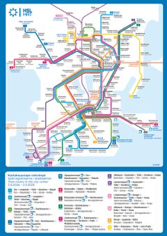 Kartta kantakaupungin raitiolinjoista 2.9.2024 alkaen.