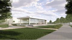 Havainnekuva paviljongista.