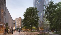 Updated rendering from Vanhanlinnanaukio.