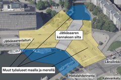 Karttakuva työalueesta.