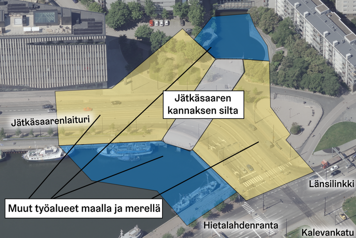 Karttakuva työalueesta.