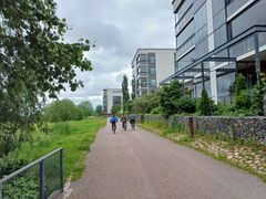 Tre barn cyklar.