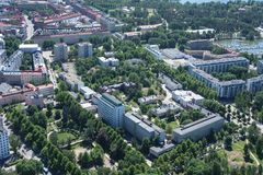 Ilmakuva Kivelän sairaala-alueesta.