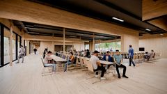 Illustration of the interior of the new extension.