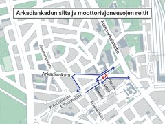 Moottoriajoneuvojen reitit muuttuvat 7.1.2026 alkaen.