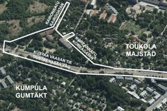 Karttakuva suunnittelualueesta.