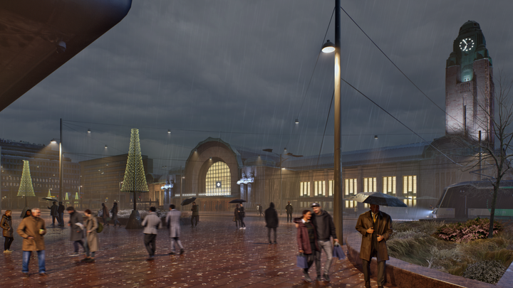 Havainnekuva%20ihmisist%E4%20rautatieaseman%20edustalla%20marraskuuiltana%20vesisateella.