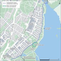 Karttakuva reitistä.