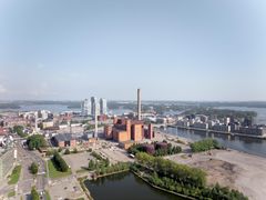 Hanasaaren alue ilmakuvassa.