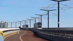 Koeajot käynnissä Kruunuvuorensillalla.