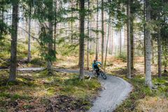 Ny terrängcykelled i Oitans friluftsområde.