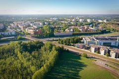 Havainnekuva ilmasta kuvattuna, vaihtoehto 3.