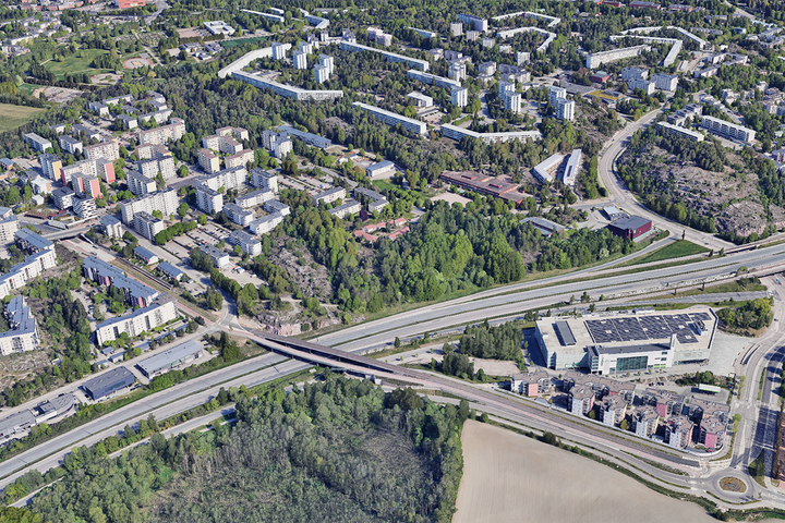 Ilmakuva Pihlajistosta.
