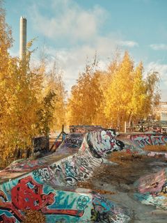 Suvilahti DIY -skeittiparkki vuonna 2024.