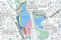 Karta. Området kring Tölöviken rustas upp till ny prakt bit för bit.