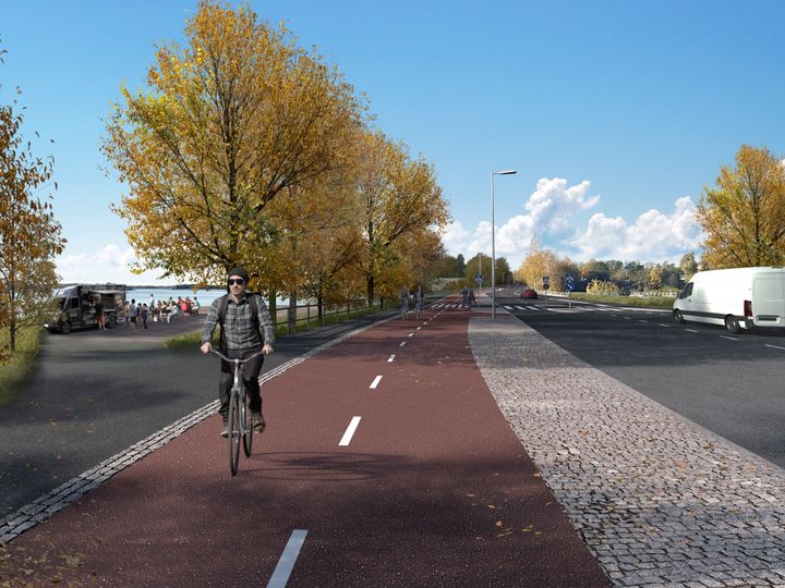 Havainnekuva Kuusisaarenbaanasta.