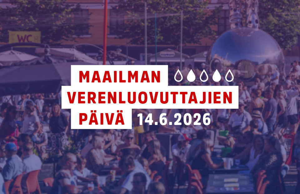 Maailman verenluovuttajien päivä korostaa vapaaehtoisuuden merkitystä