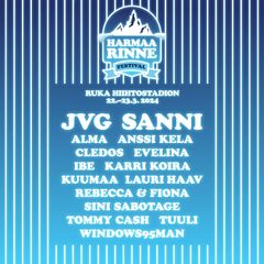 Harmaa Rinne Festivalin ohjelmistossa nähdään mm. JVG, Sanni, Alma, Ibe, Kuumaa, Sini Sabotage ja Windows95Man.