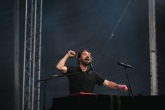 Hansonin keikka kuului Slot Festivalin odotetuimpiin. Kuvassa Taylor Hanson.