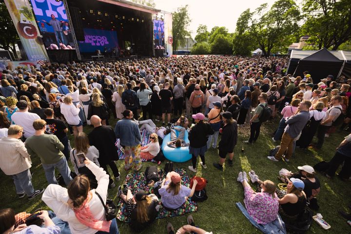 M/S Kesärauha seilaa Itämerellä tammikuussa 2026.