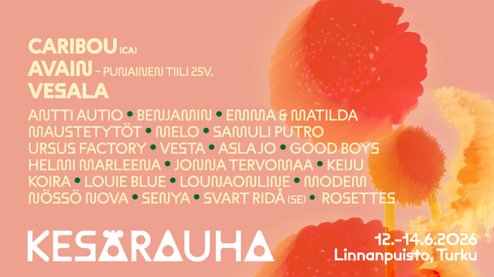 Kesärauhan ohjelmisto täydentyi yli 15 artistilla.