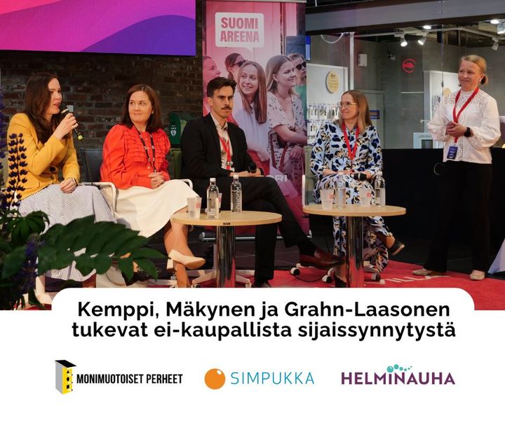 Kemppi, Mäkynen ja Grahn-Laasonen tukevat ei-kaupallista sijaissynnytystä